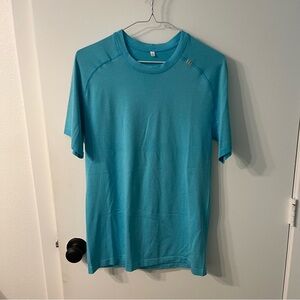 Lululemon Metal Vent Tech Short Sleeve SS Men's Light Blue Workout T-Shirt